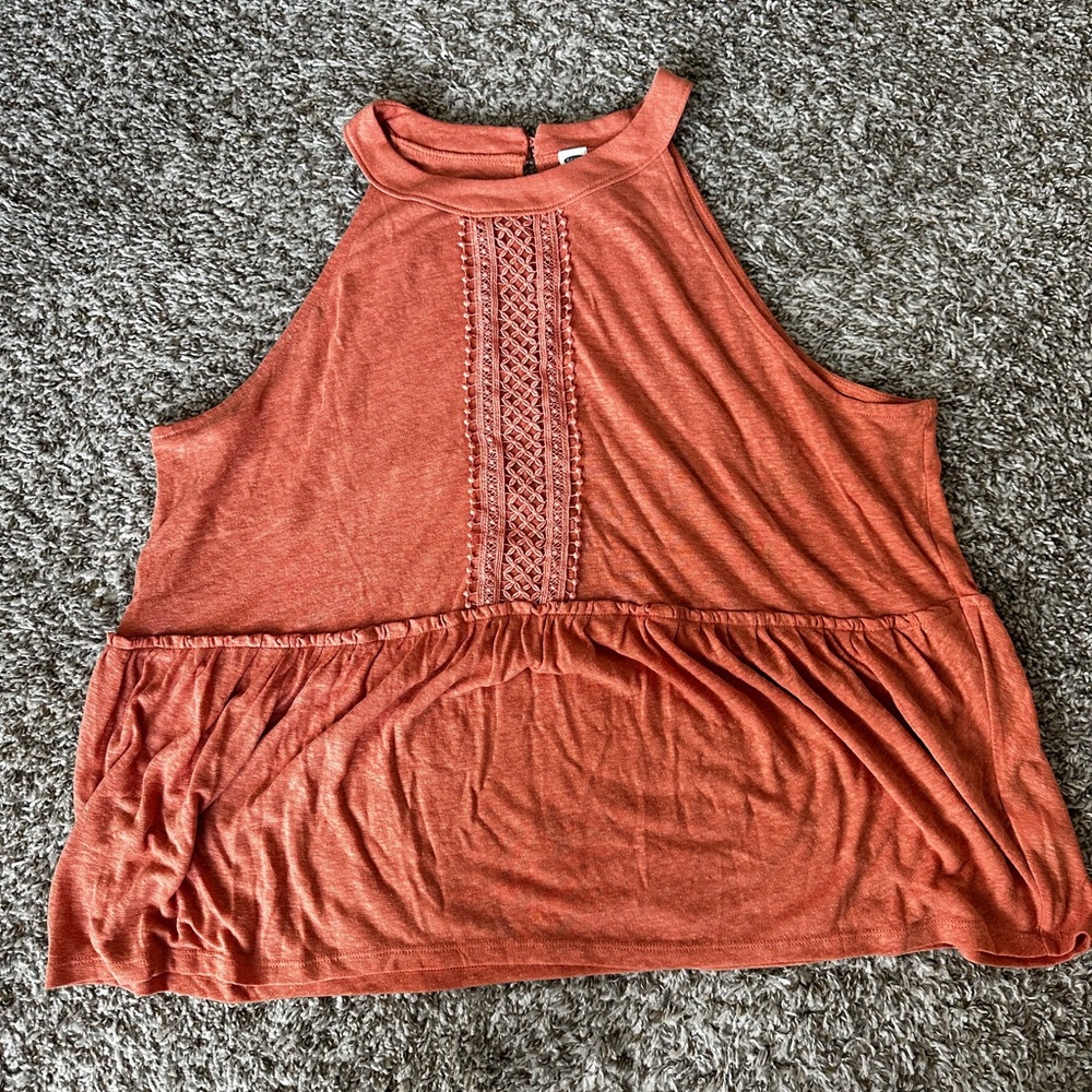 Old Navy Halter Top Coral XXL
